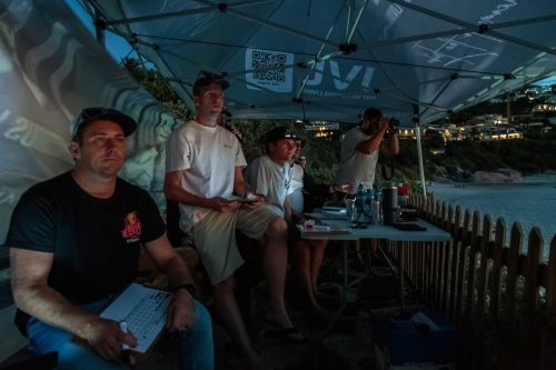 The judges in the dark... tense moments